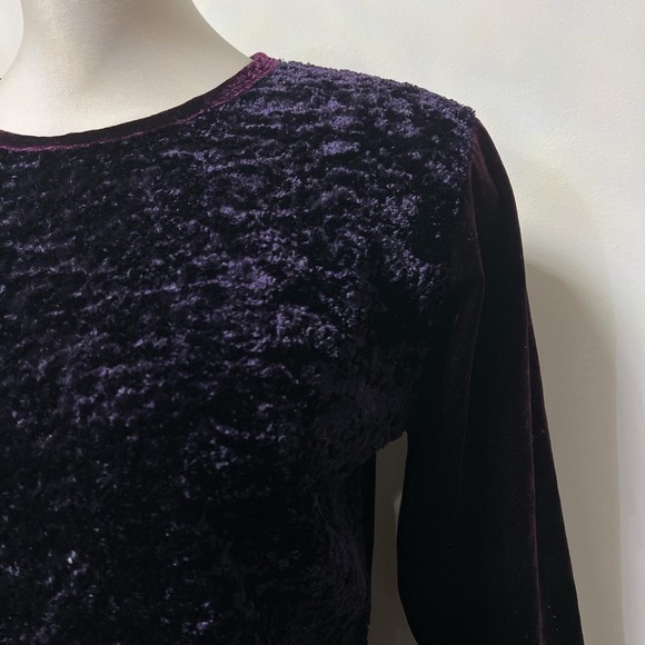 Vintage purple velvet top - Picture 2 of 2